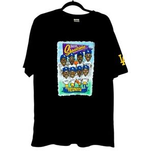 Dodgers Los Angeles Lakers Showtime Reunion Short Sleeve T-Shirt Size XL